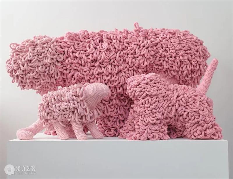 有趣的“长毛怪”雕塑，假装是动物标本 崇真艺客