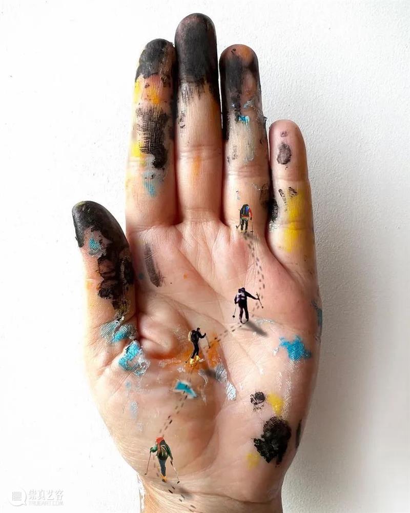 别人家的手不仅会画画，还可以当画布 崇真艺客