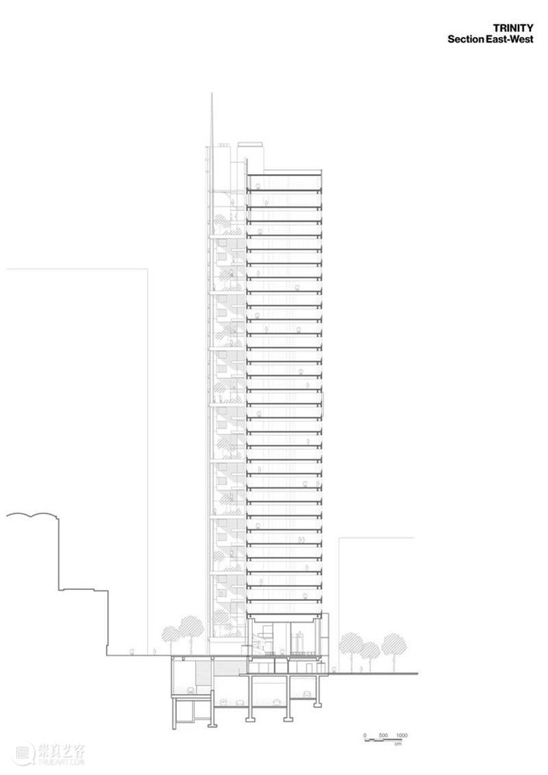 偏置核心筒，三一塔 / Cro&Co Architecture 崇真艺客