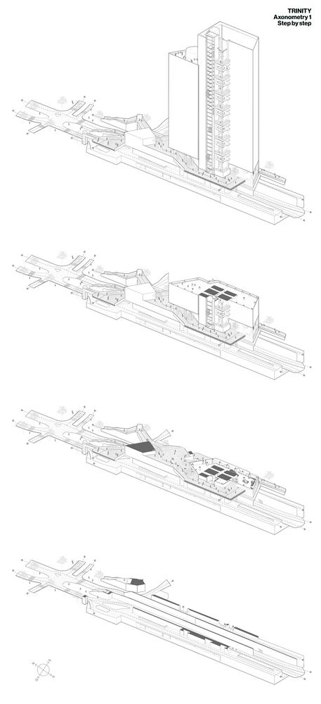 偏置核心筒，三一塔 / Cro&Co Architecture 崇真艺客