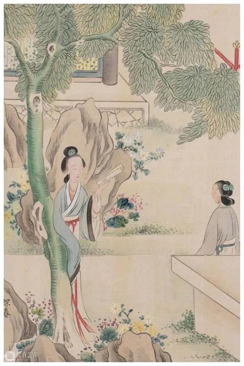 改琦：十二金钗图册 崇真艺客