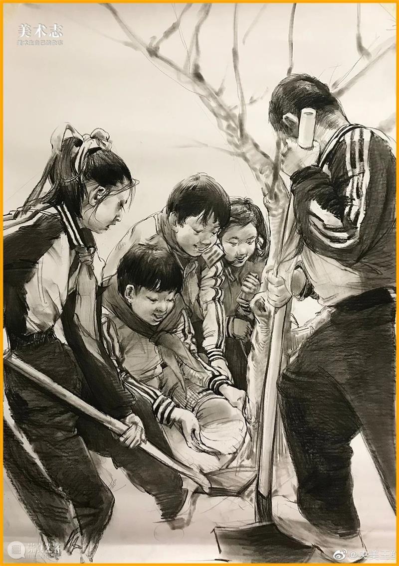 跟着名师画【2022清华场景速写考题】，原来还可以这样，学到了！ 崇真艺客