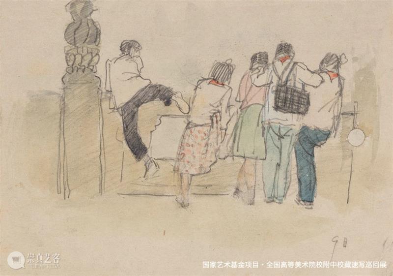 线上展览 | 《全国高等美术院校附中校藏速写巡回展》北京站·中央美术学院附中 崇真艺客