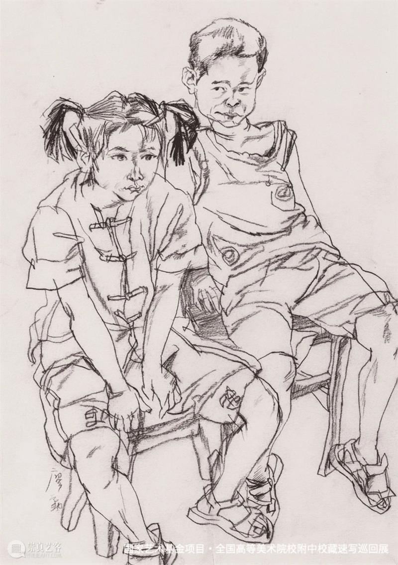 线上展览 | 《全国高等美术院校附中校藏速写巡回展》北京站·中央美术学院附中 崇真艺客