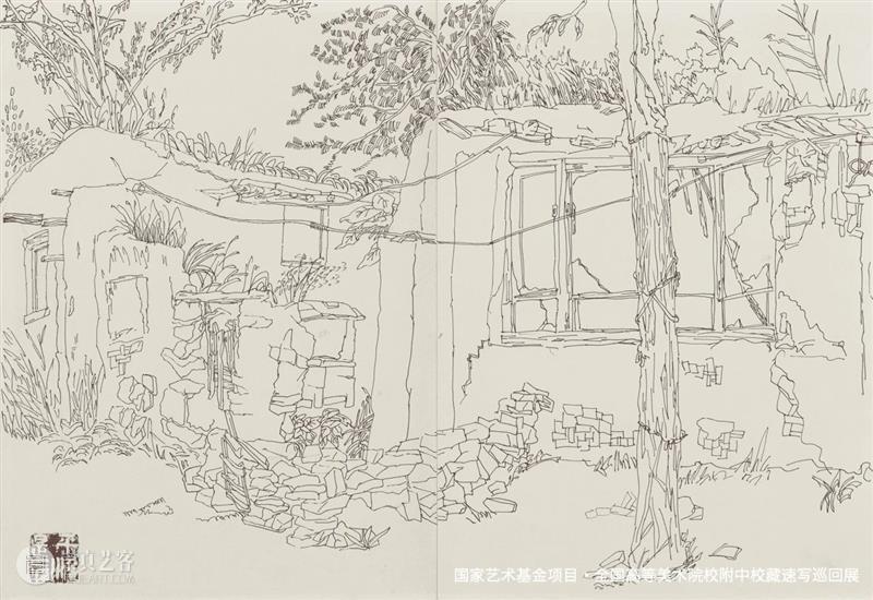 线上展览 | 《全国高等美术院校附中校藏速写巡回展》北京站·中央美术学院附中 崇真艺客