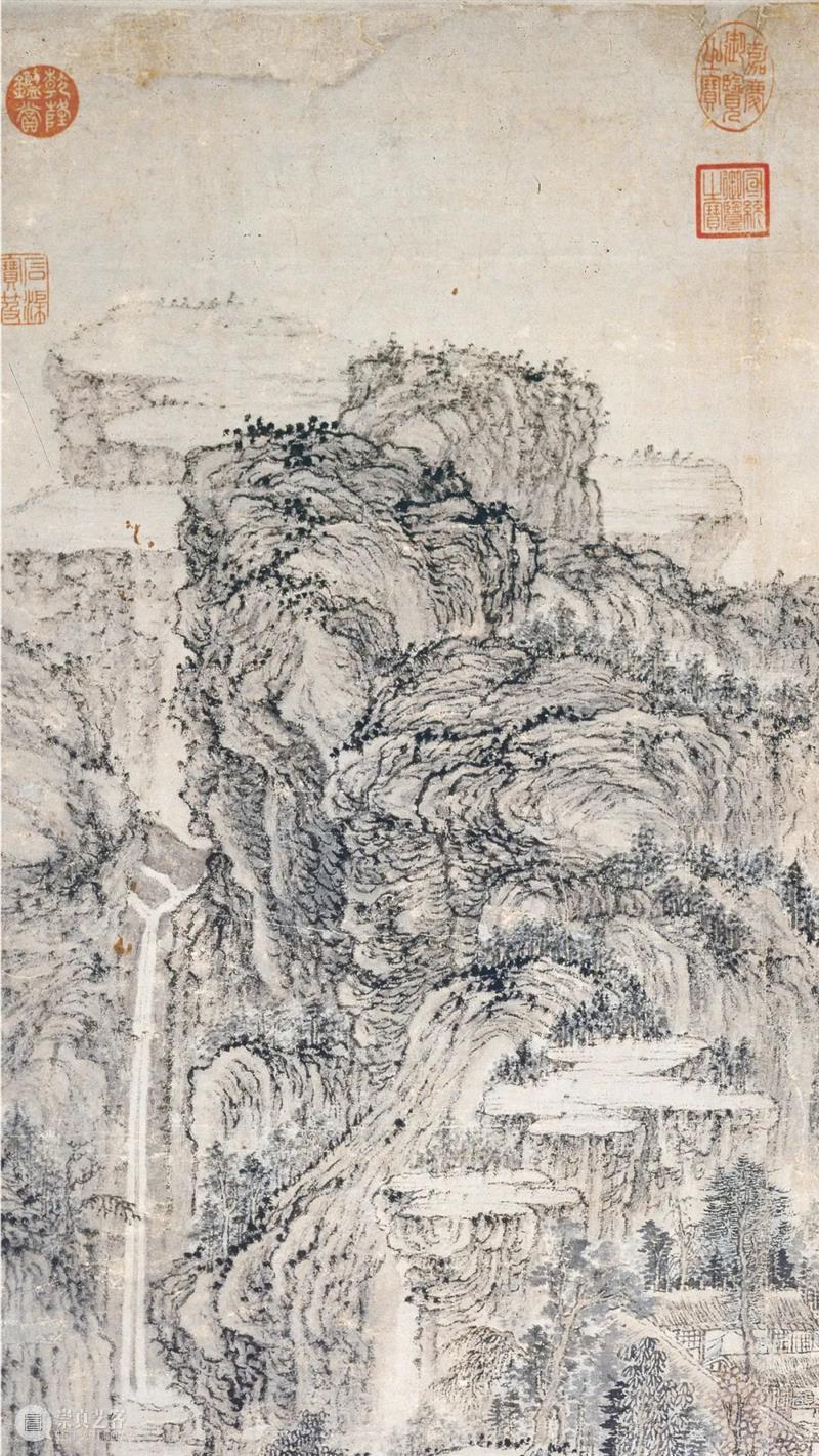 元代画家王蒙的山水画《东山草堂图》欣赏 崇真艺客