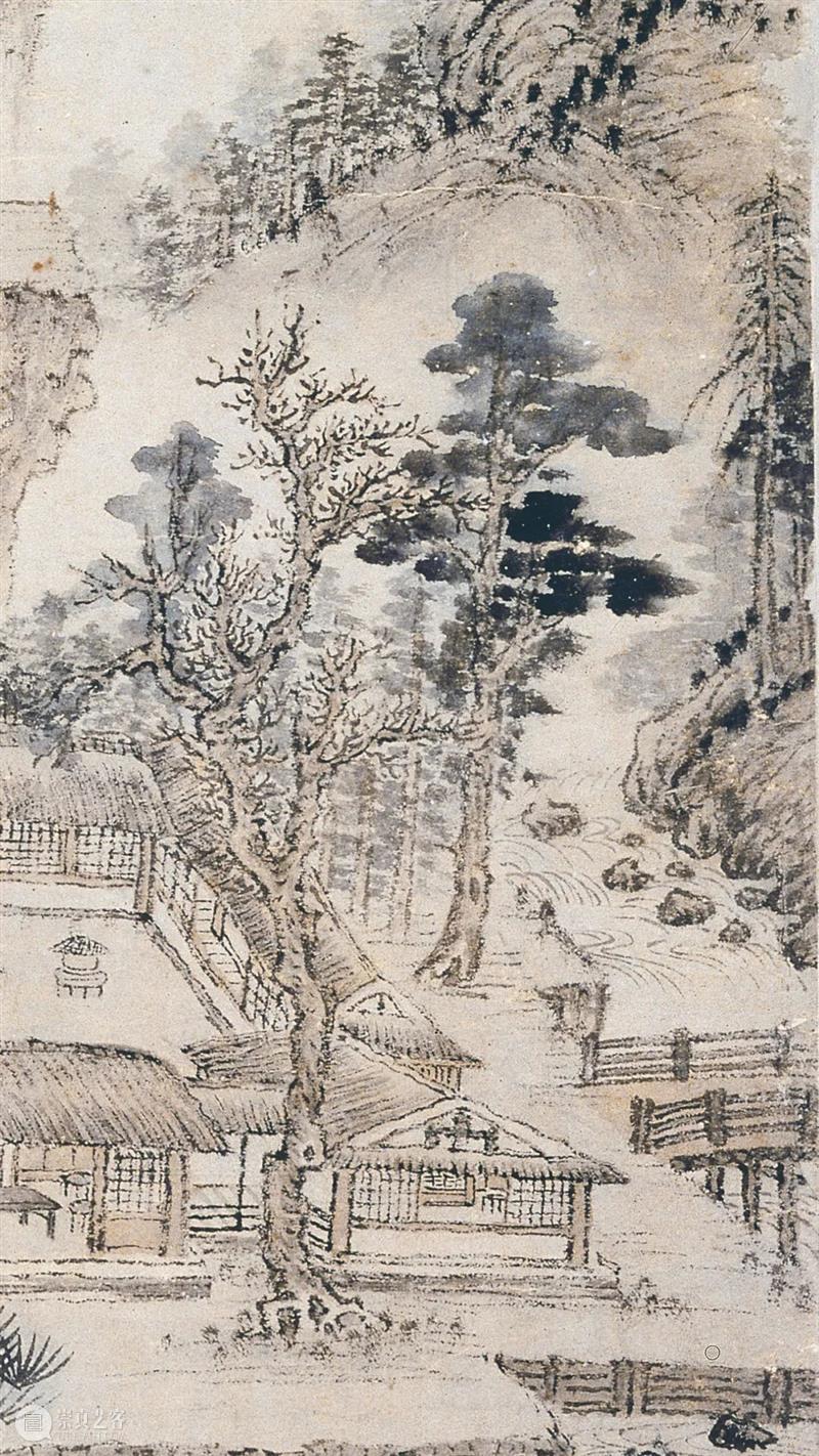 元代画家王蒙的山水画《东山草堂图》欣赏 崇真艺客
