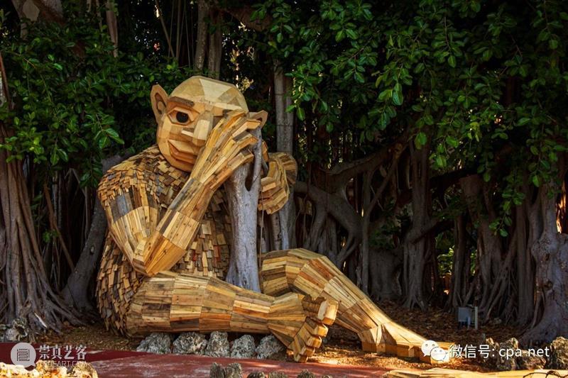 艺术家Thomas Dambo在木头中制作巨魔雕塑 崇真艺客
