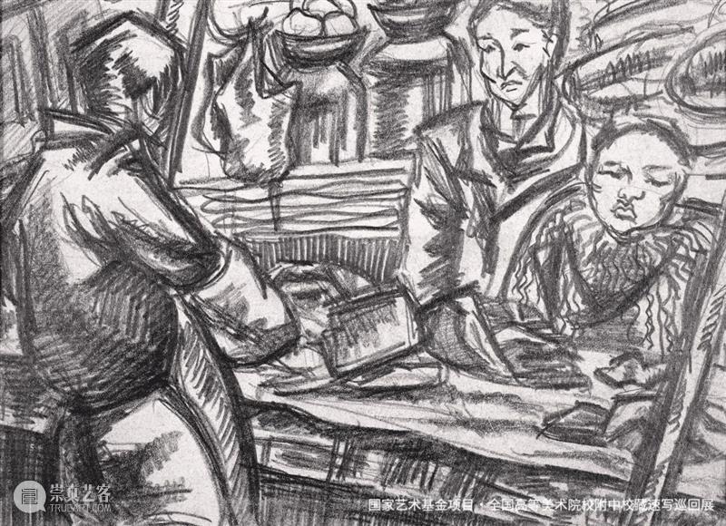 作品概览 | 《全国高等美术院校附中校藏速写巡回展》北京站 · 中国美术学院附中 崇真艺客