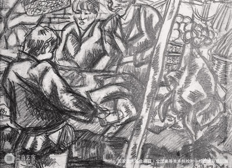 作品概览 | 《全国高等美术院校附中校藏速写巡回展》北京站 · 中国美术学院附中 崇真艺客