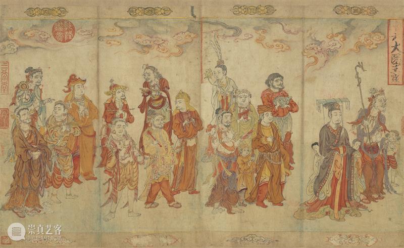 ​高清赏古画：“大理国描工张胜温画梵像卷”免费下载 崇真艺客