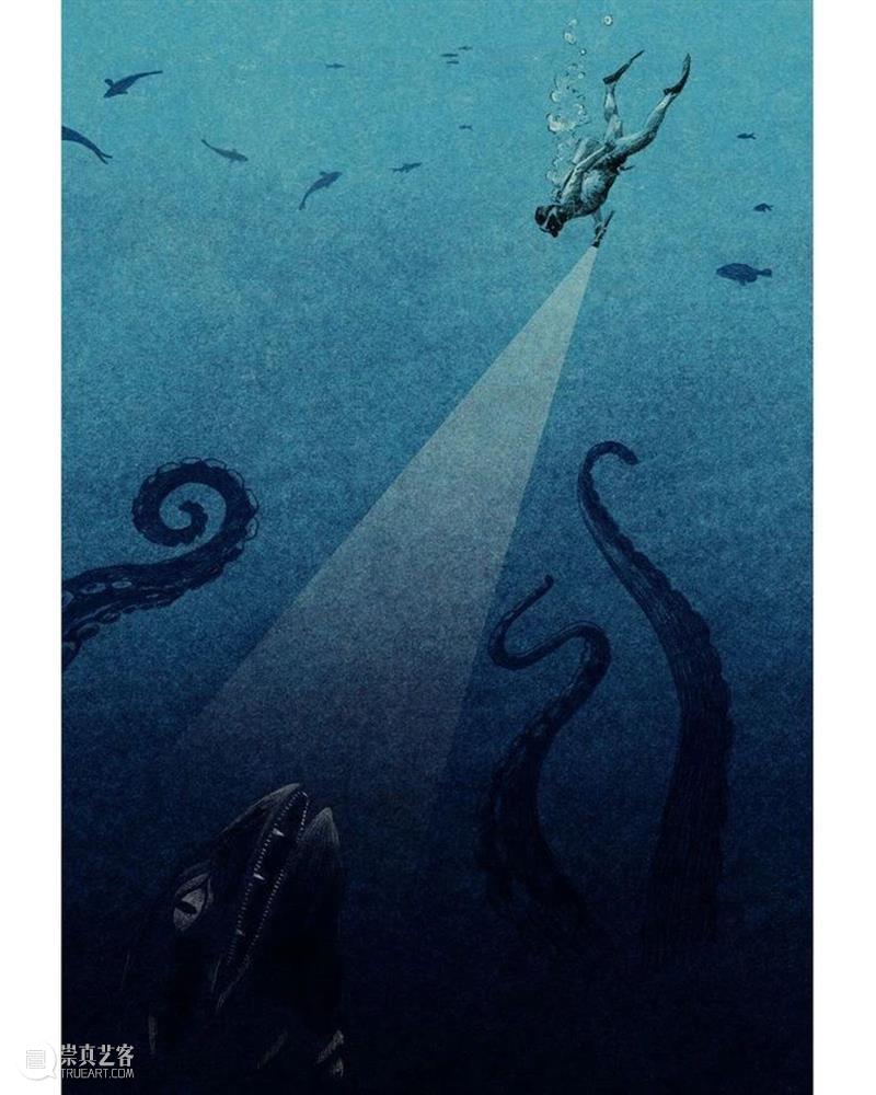 未知的深海巨兽 崇真艺客