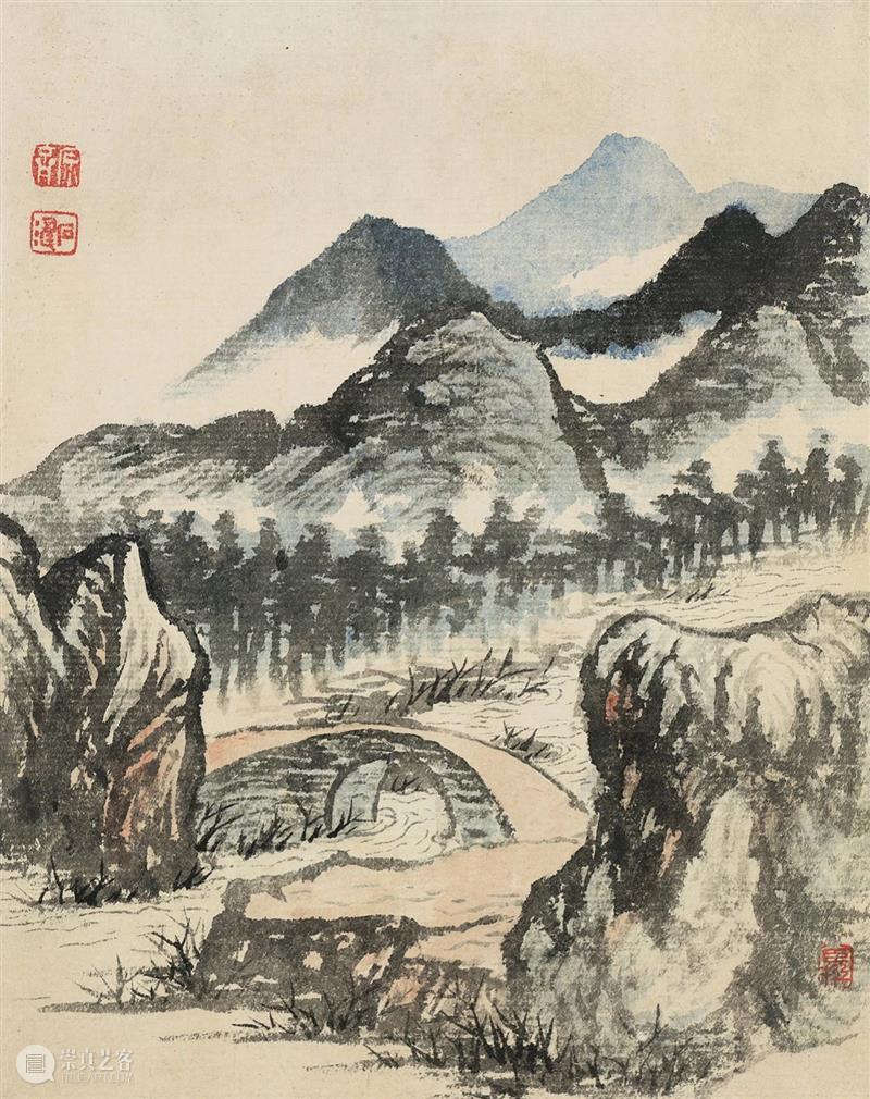 石涛高清山水小品供临摹! 崇真艺客