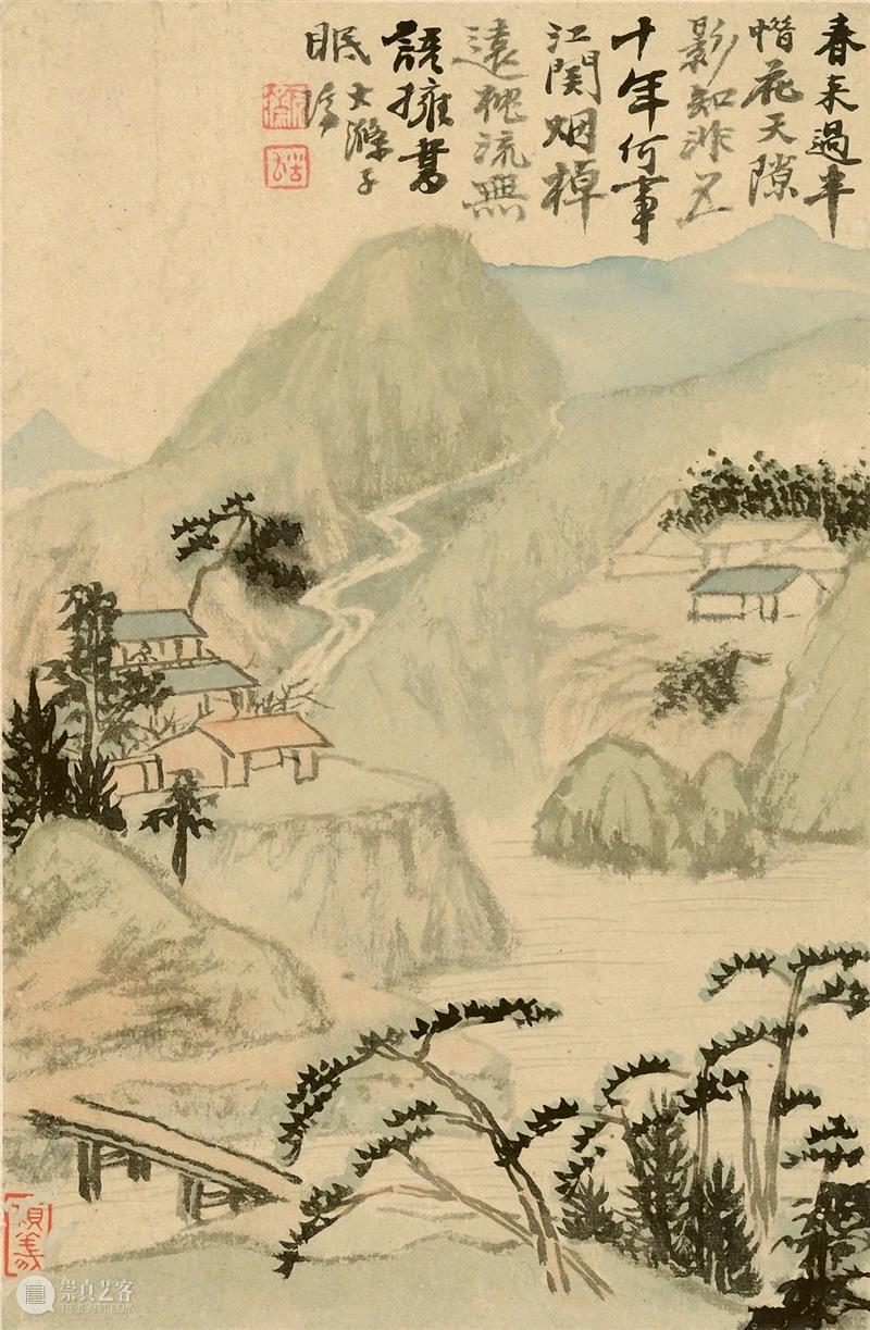 石涛高清山水小品供临摹！ 崇真艺客