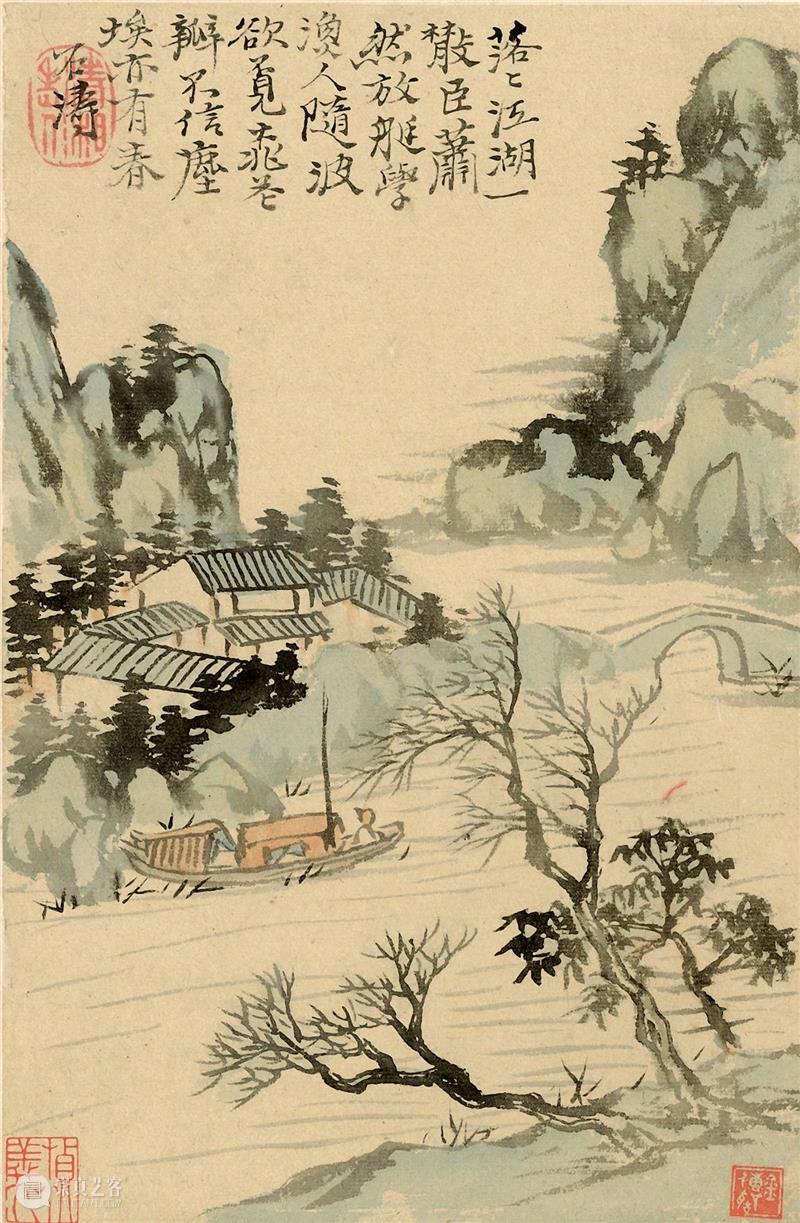 石涛高清山水小品供临摹！ 崇真艺客