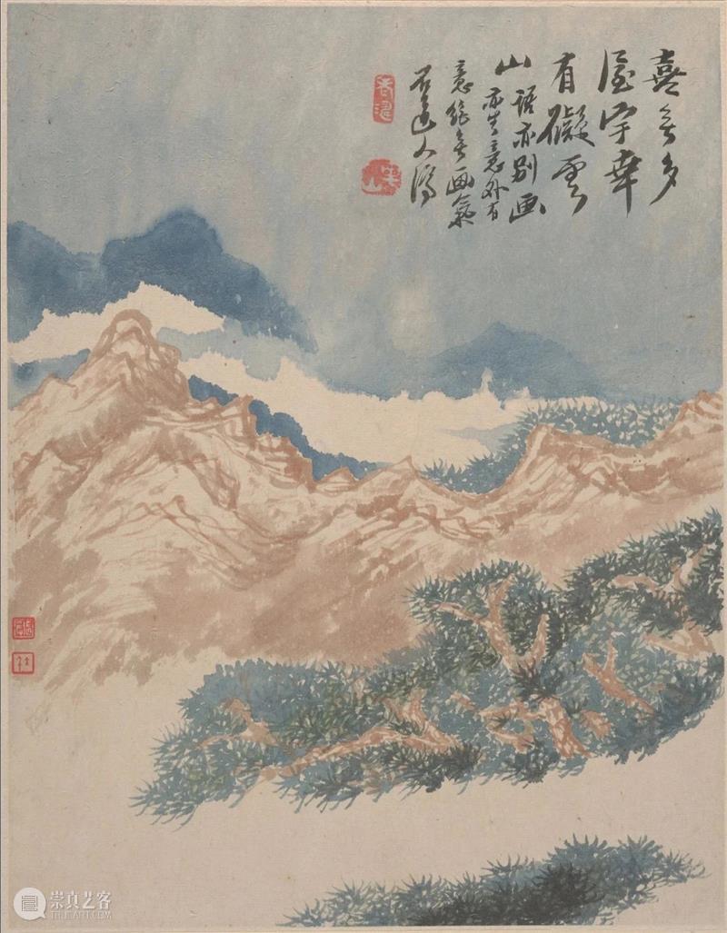 石涛高清山水小品供临摹！ 崇真艺客