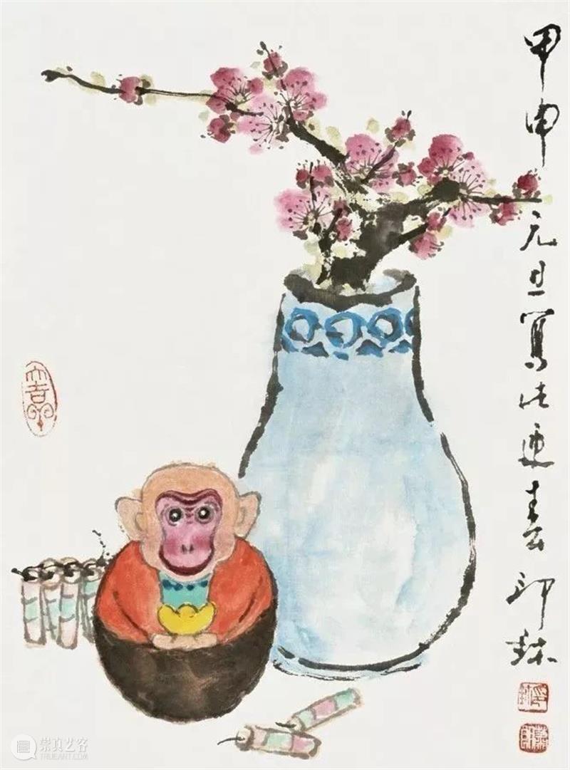 瓶花清供 崇真艺客