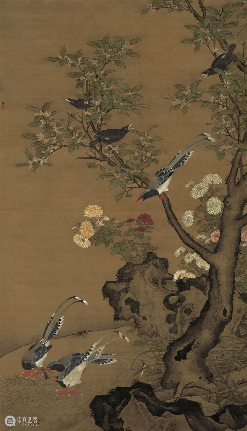 LONG玩艺儿 | 吕纪《红梅斑鸠图》：红梅、积雪和毛茸茸的鸟儿 崇真艺客