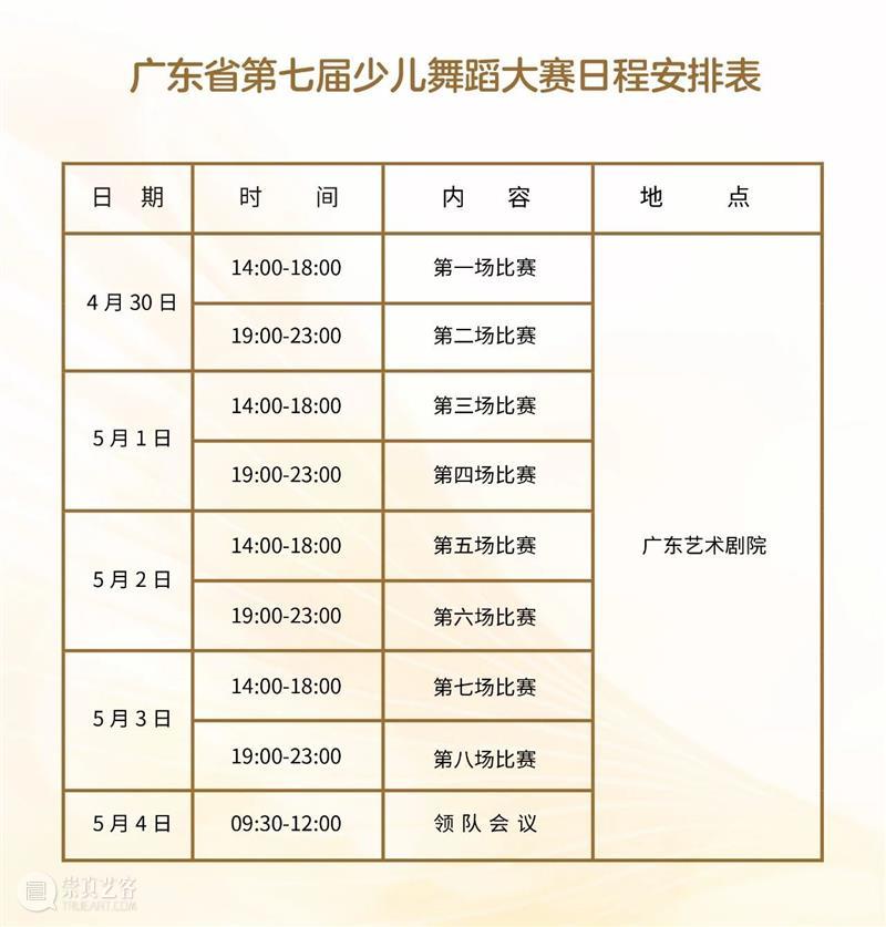 广东省第七届少儿舞蹈大赛4月30日正式开锣，八场比赛线上同步直播！ 崇真艺客