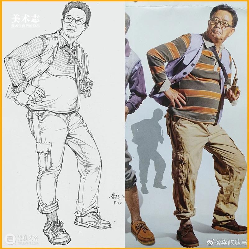 学会暗示【人物衣服下的形体】,你的速写可以得到质的飞跃 ! 崇真艺客