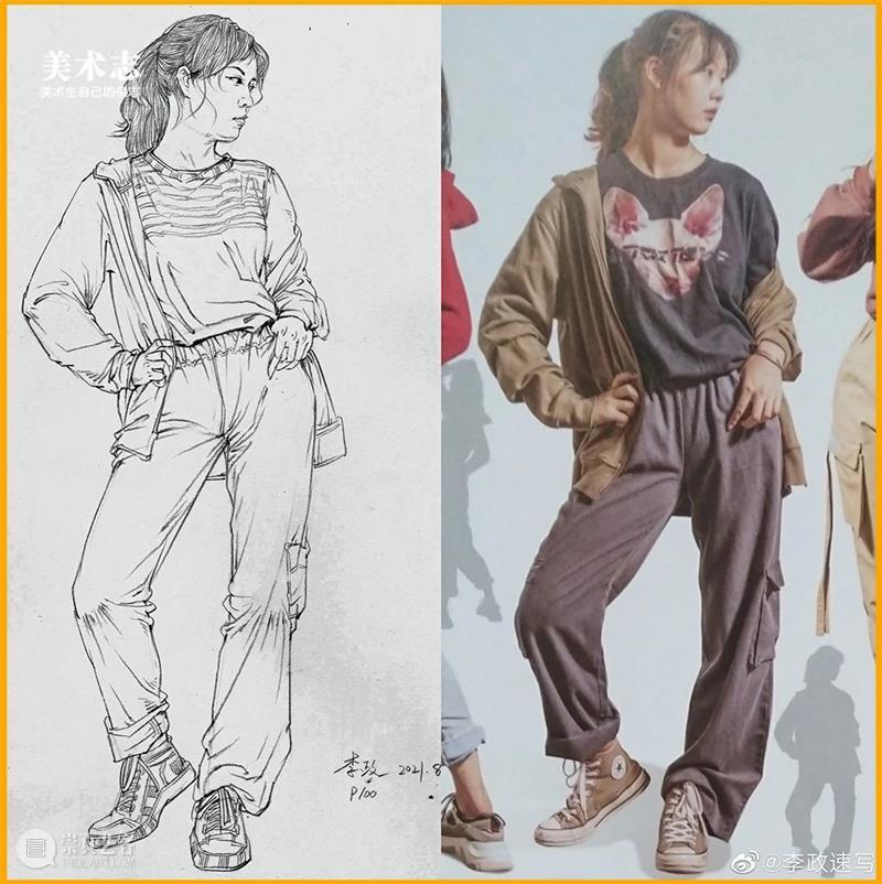 学会暗示【人物衣服下的形体】,你的速写可以得到质的飞跃 ! 崇真艺客