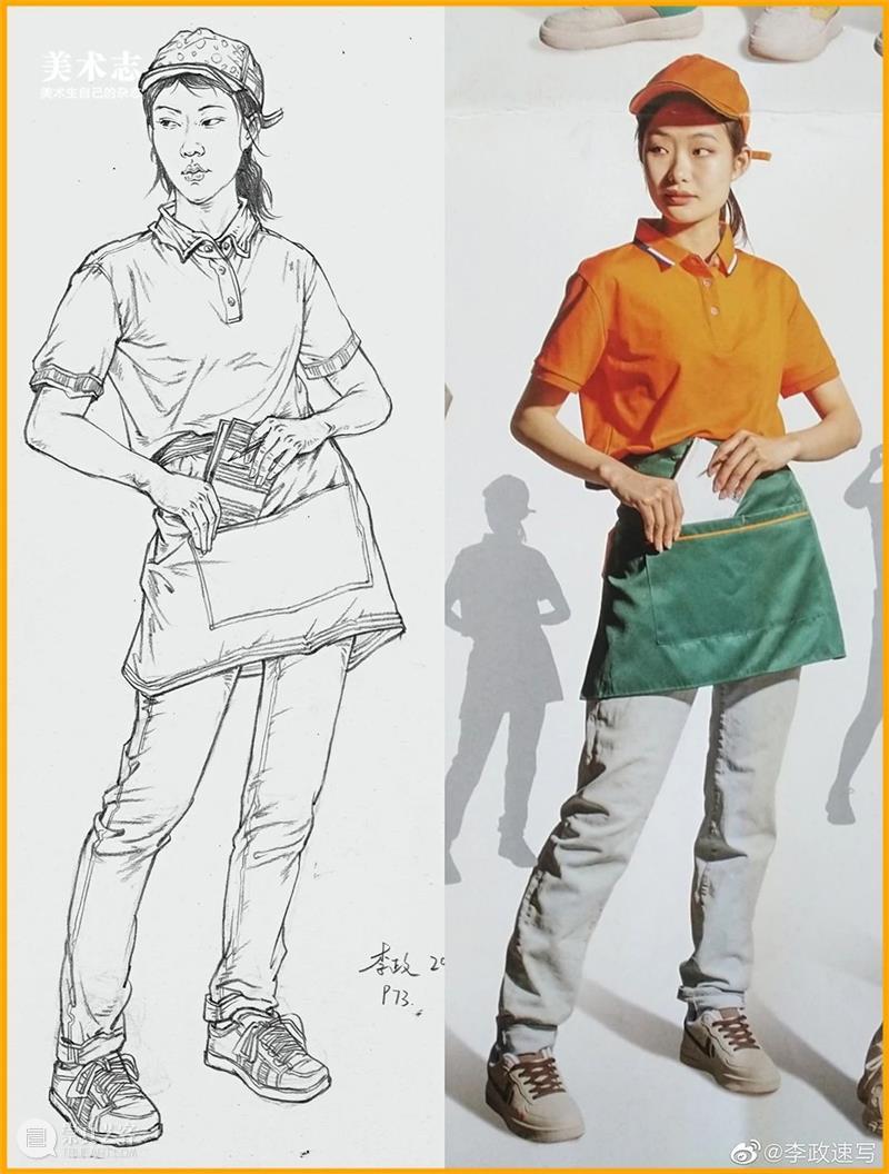 学会暗示【人物衣服下的形体】,你的速写可以得到质的飞跃 ! 崇真艺客
