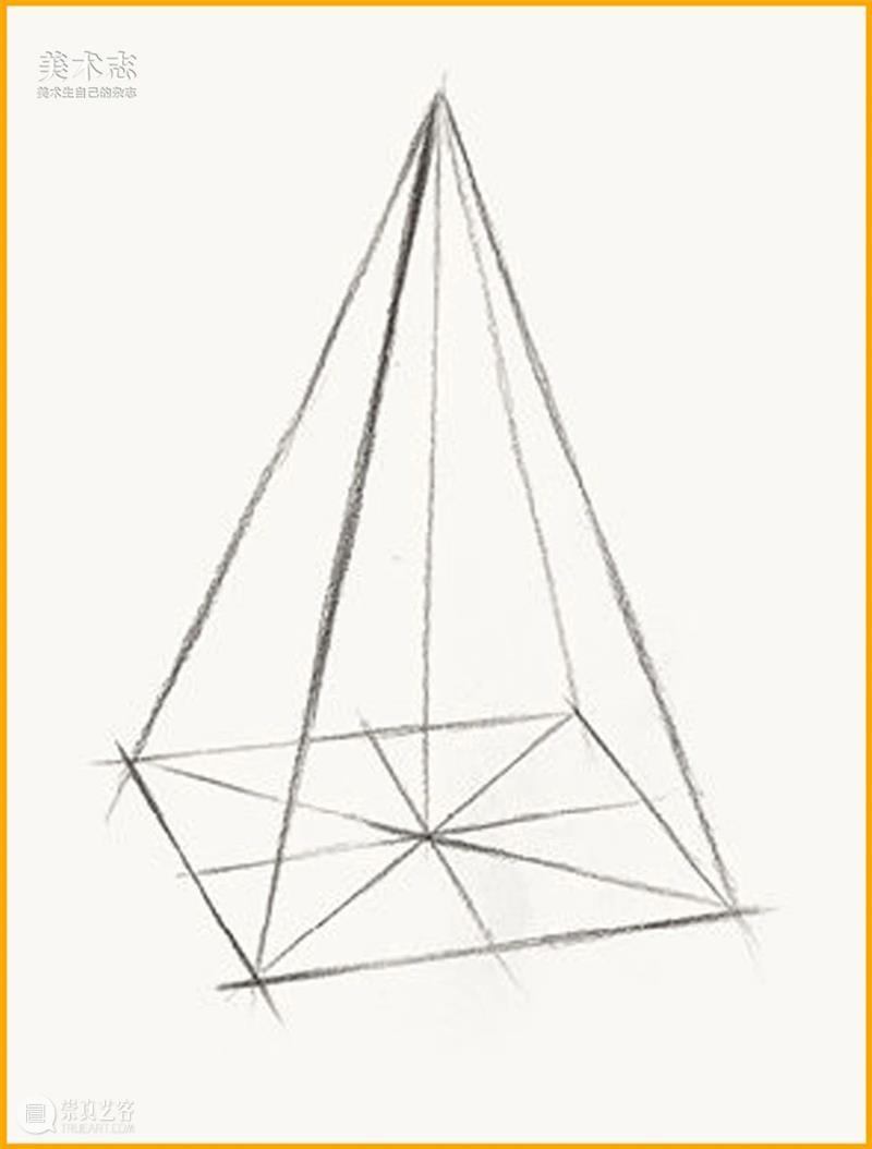 【素描基础教学】四棱锥的绘画技巧，虽然简单，但却蕴含很多知识点 ！ 崇真艺客