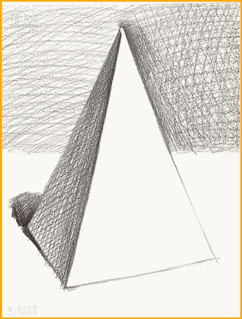 【素描基础教学】四棱锥的绘画技巧，虽然简单，但却蕴含很多知识点 ！ 崇真艺客