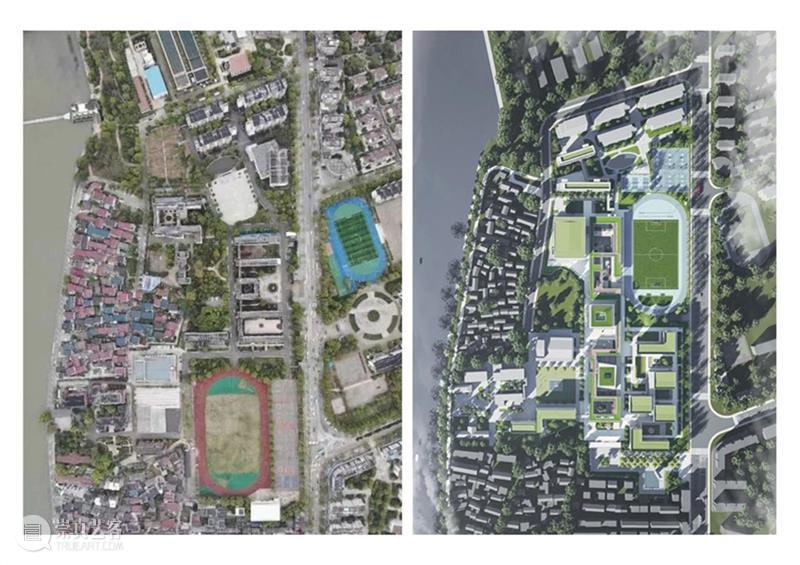 旧城中的新校园，浙江省院 Z+STI Studio ‘浙江龙游中学改扩建’建设中 崇真艺客