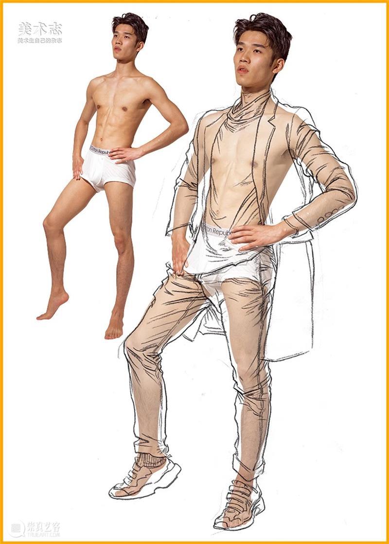 【人物速写】只会照抄衣纹，画出来没造型？那是因为你不会看本质！ 崇真艺客