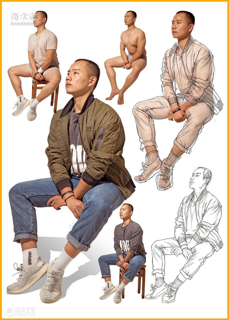 【人物速写】只会照抄衣纹，画出来没造型？那是因为你不会看本质！ 崇真艺客