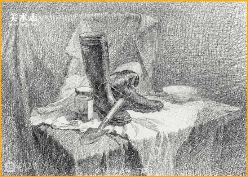 【素描静物】从0-100，你应该想些什么？这样的范画真的应该多看 ！ 崇真艺客