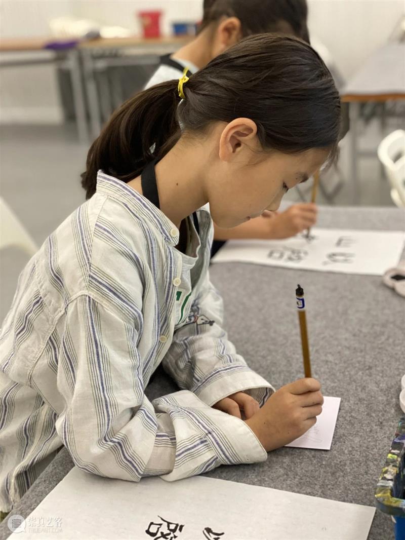 民生现代美术馆艺术研学计划 | 像素书法艺术工作坊精彩创作现场 崇真艺客
