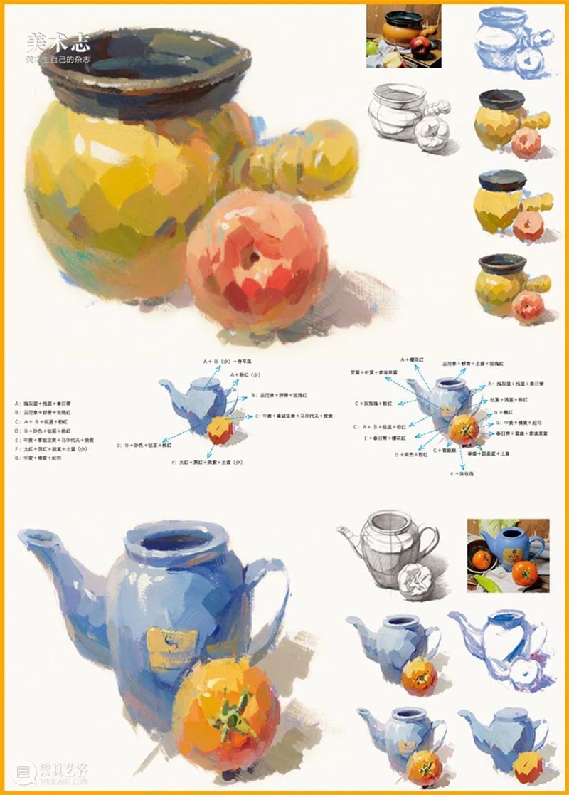 【色彩静物】最基础的罐子怎么画？你需要这份详细的攻略！ 崇真艺客