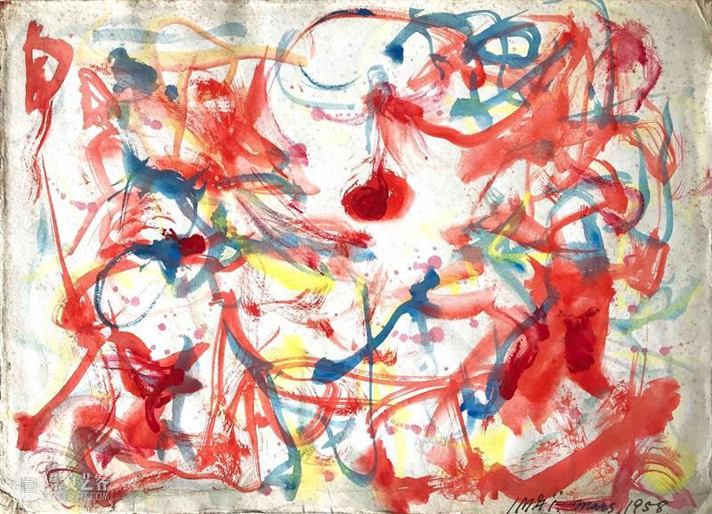 熏依社·上海｜「手绘」Drawing - 吉原治良 堀尾贞治 今井俊满 群展 崇真艺客