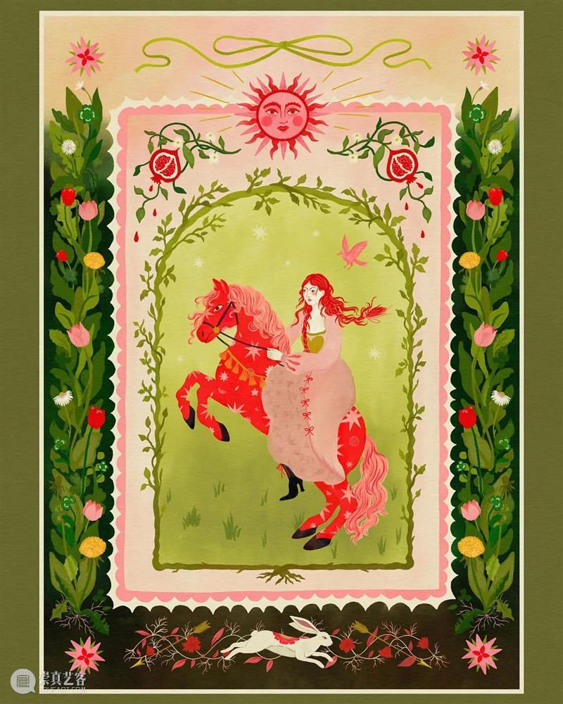 刺绣与插画艺术的结合 崇真艺客