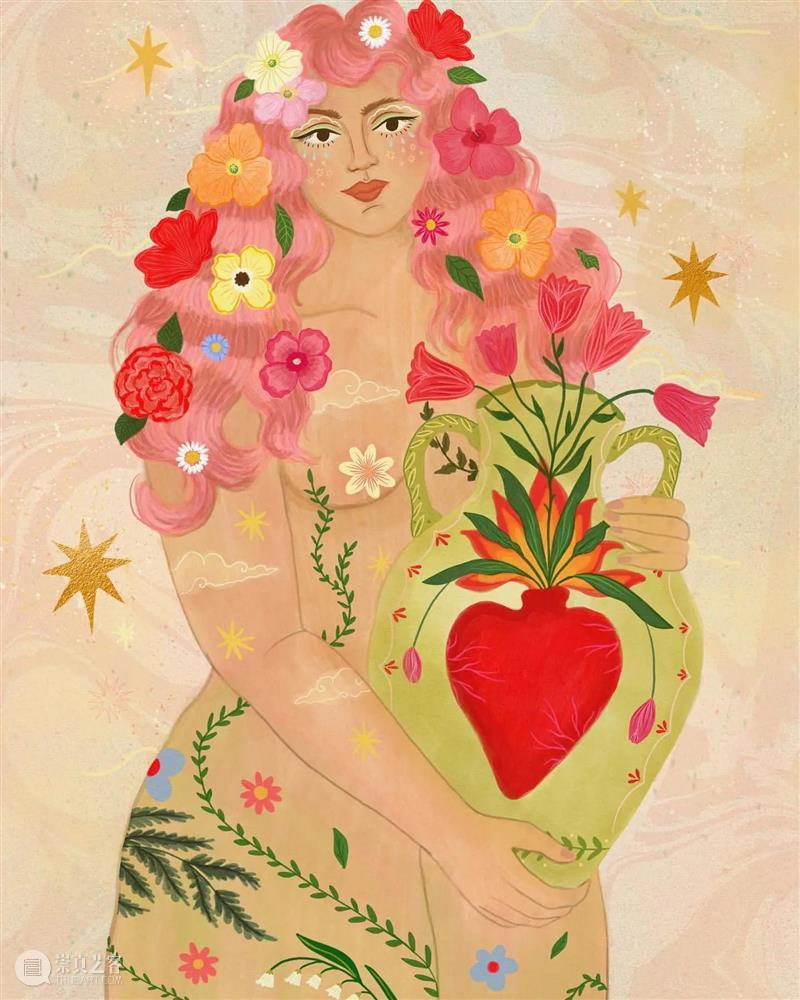 刺绣与插画艺术的结合 崇真艺客