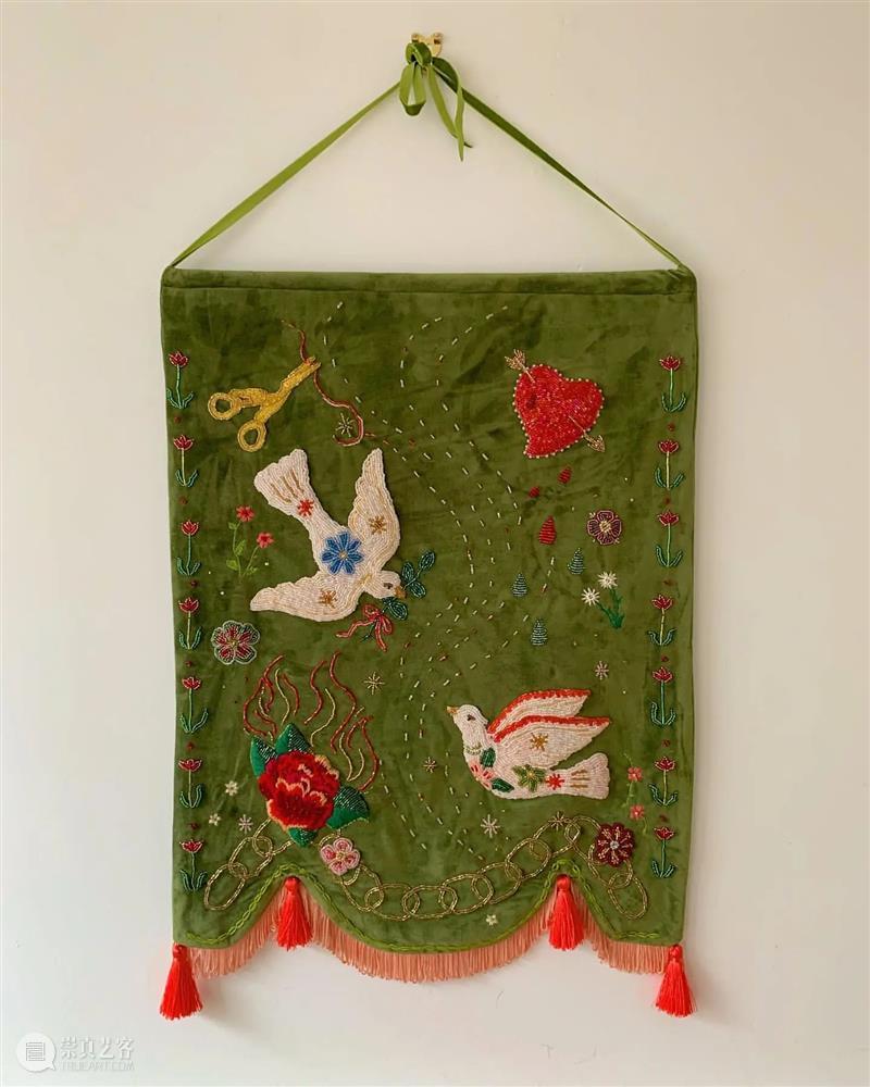 刺绣与插画艺术的结合 崇真艺客