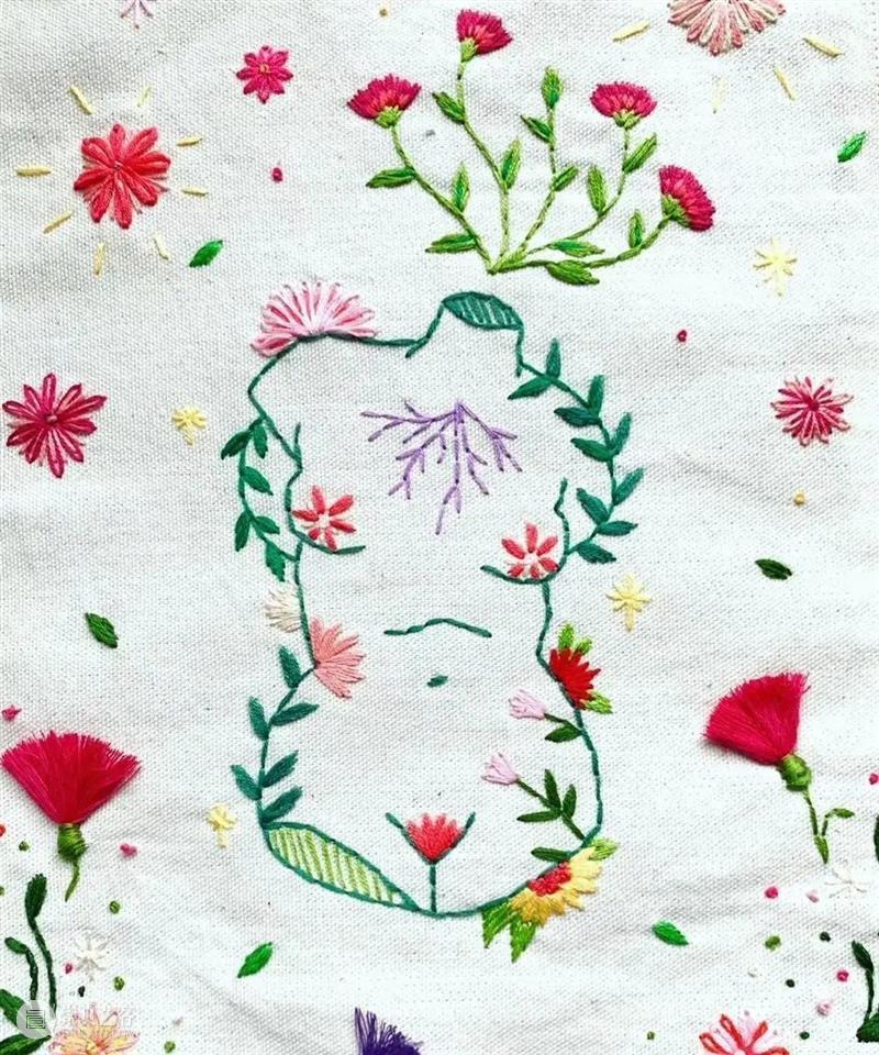 刺绣与插画艺术的结合 崇真艺客