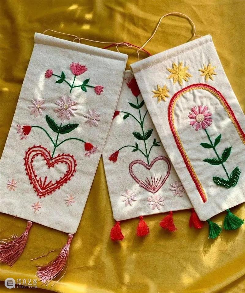 刺绣与插画艺术的结合 崇真艺客