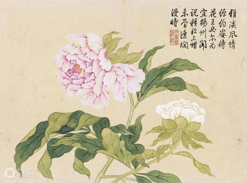 钱维城 花卉册(十二开)丨中国嘉德30周年精品回顾 崇真艺客
