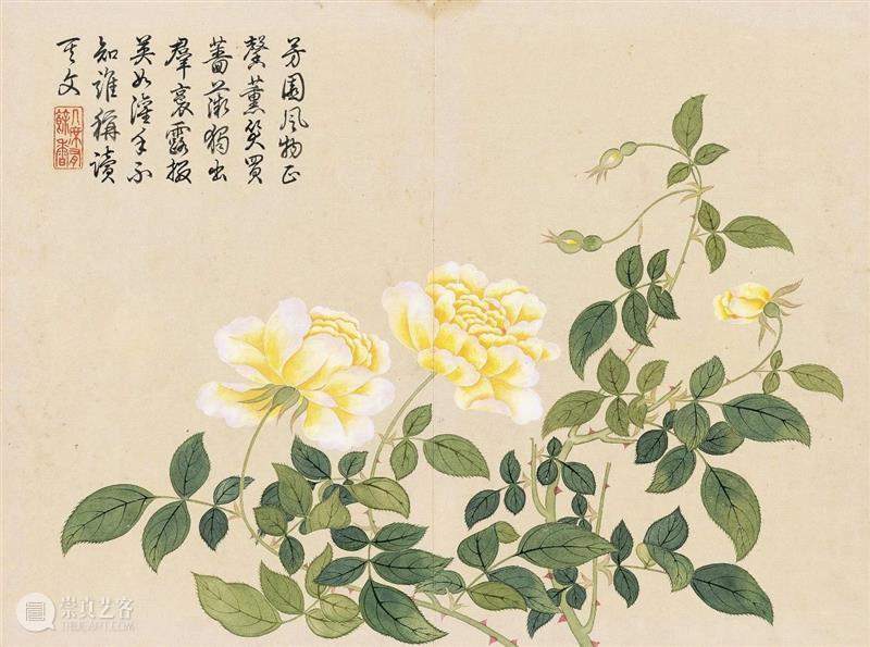 钱维城 花卉册(十二开)丨中国嘉德30周年精品回顾 崇真艺客