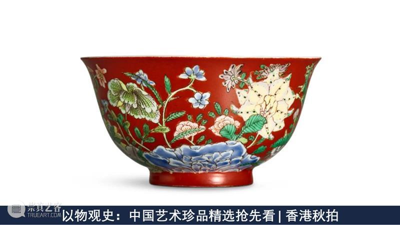 珐琅异彩绽夔龙：清乾隆蓝地珐琅彩夔龙纹碗 | 香港秋拍 崇真艺客