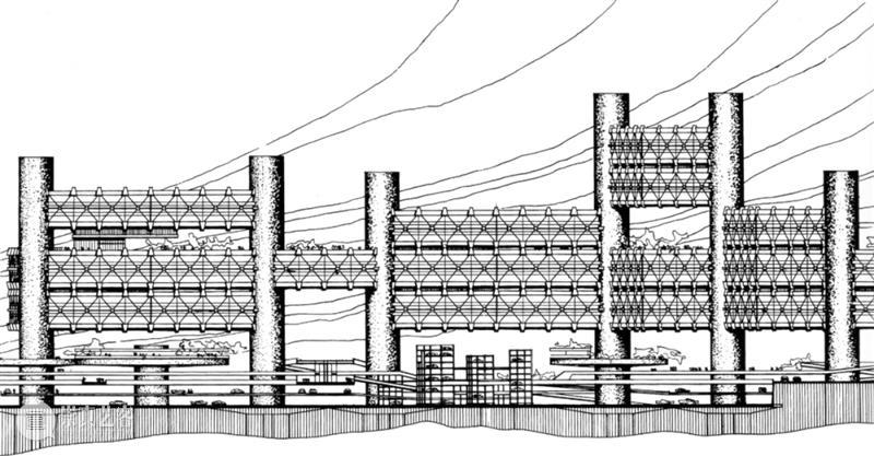 跨越半世纪，矶崎新“空中城市”落地PSA！ 崇真艺客