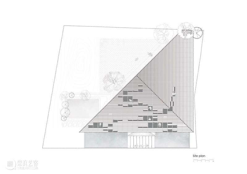 35度屋顶坐，Nisarga 艺术中心 / Wallmakers 崇真艺客