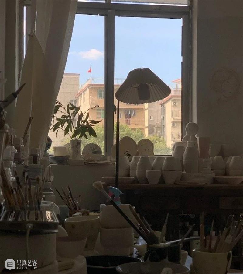 园区空间｜Fly me to the moon：升时 × 一颗八子陶瓷手作插画个展 崇真艺客