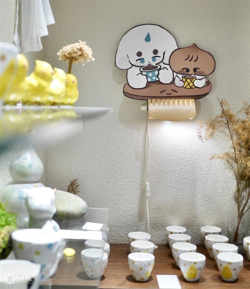 园区空间｜Fly me to the moon：升时 × 一颗八子陶瓷手作插画个展 崇真艺客