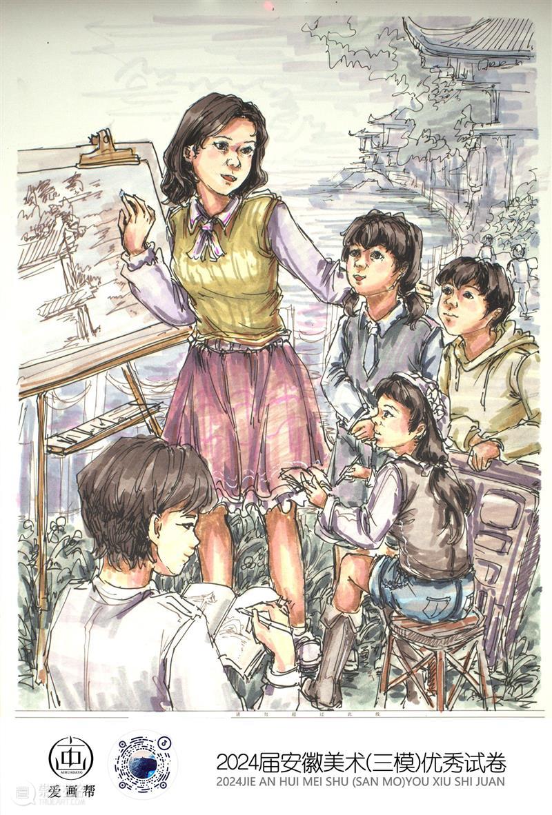 最新【湖北、贵州、安徽省】模拟考试高分卷鉴赏 ！各省之间差距挺大，附范画及点评 ！ 崇真艺客