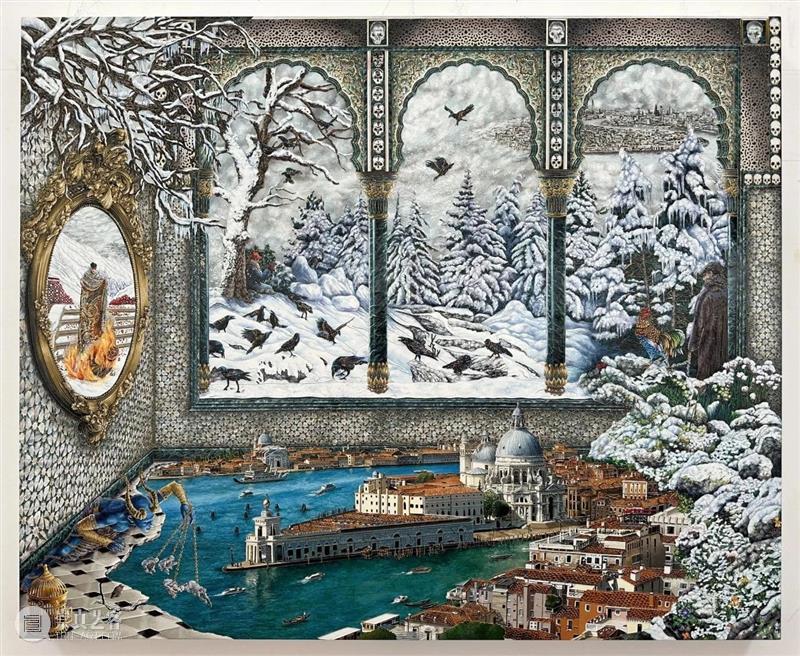 现场｜拉比克·肖 Raqib Shaw 个展「幻梦之间」｜佩斯纽约空间 崇真艺客