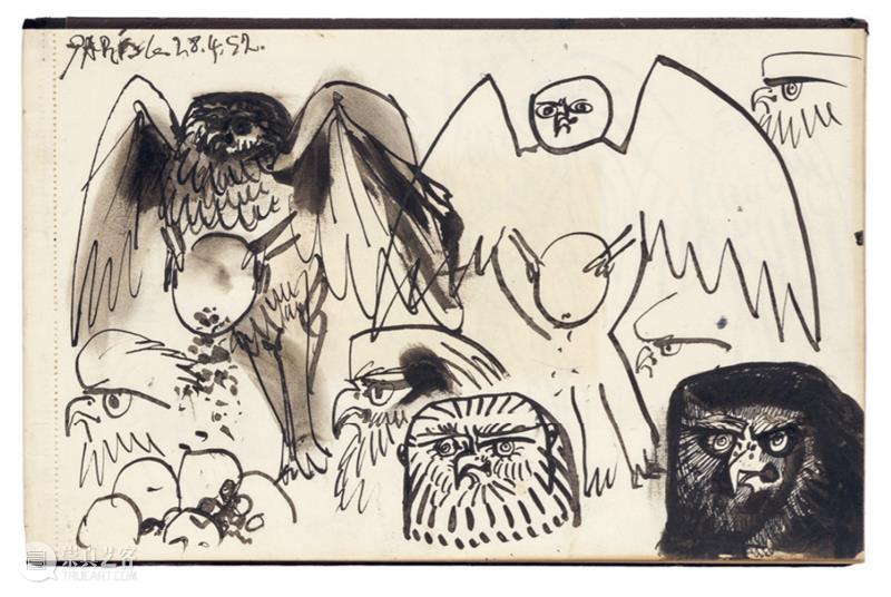 现场｜纪念毕加索逝世五十周年专题展「毕加索：14个速写本」正在佩斯纽约展出 崇真艺客